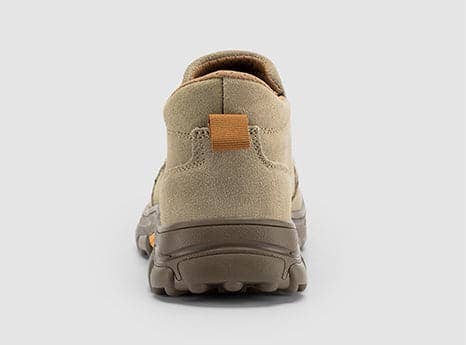 Kaki Chaussures de travail de sécurité à enfiler à bout en acier résistant aux perforations FitVille pour hommes en vente sur Faire4