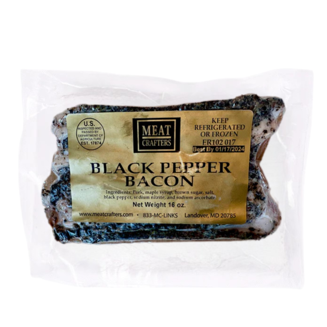 MeatCrafters Inc. - Wholesale Pork - Thick-Cut Black Pepper Bacon: Spicy, Maple-Cured Flavor9