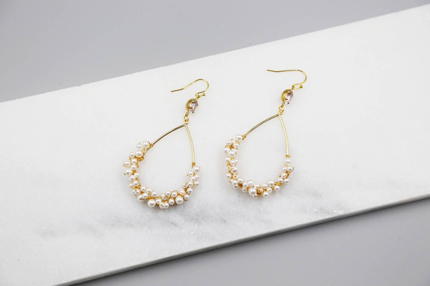 Acute Designs - Wholesale Dangle Earrings - Teardrop Pearl Bundle Statement Earrings5