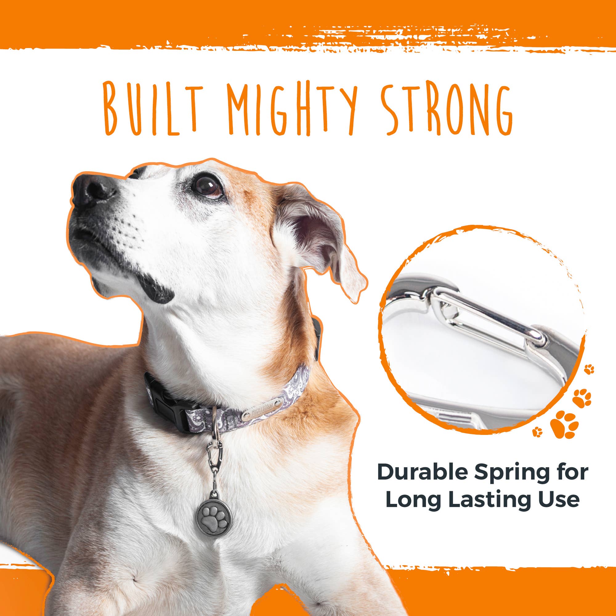 Mighty Paw - Venta al por mayor Colgante - Gatos y perros - Mighty Paw Dog Etiqueta Mosquetón Clips (3 unidades)8