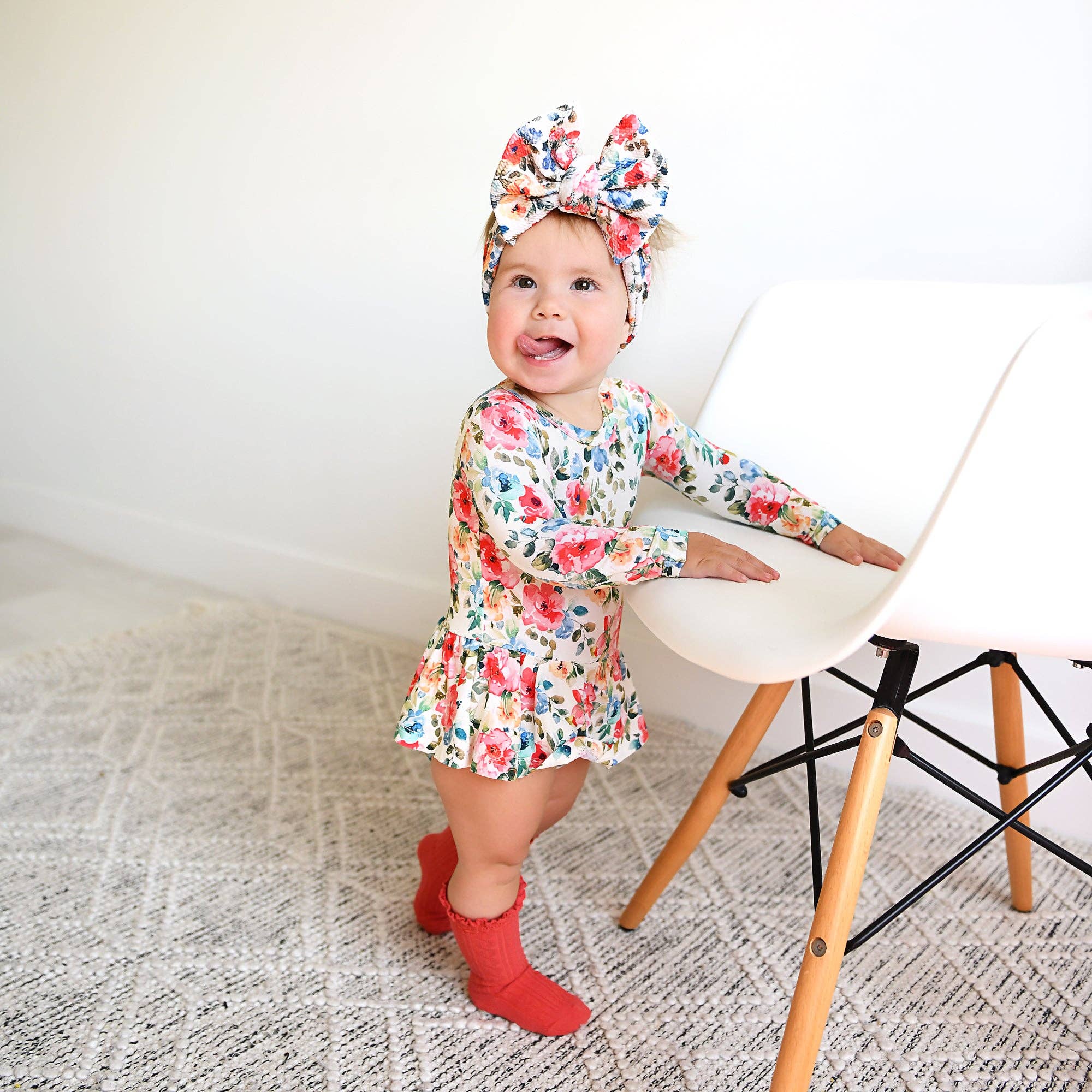 Gigi and Max – Bodysuit - Bebé por atacado – Nayeli TUTU Vestido de Bebé Floral de Bambu4