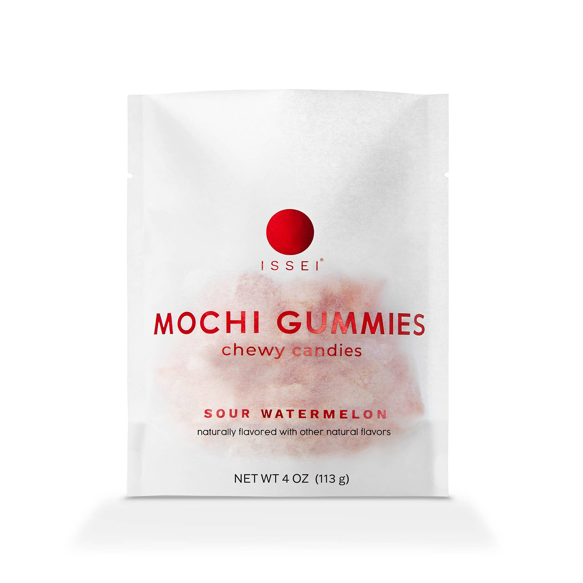 Issei Mochi Gummies - Wholesale Gummy - Sour Watermelon LARGE (4 oz) WHITE0