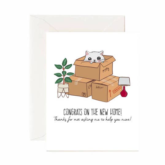 New Home Thanks For Not Asking - Greeting Card for wholesale by Jaybee Design