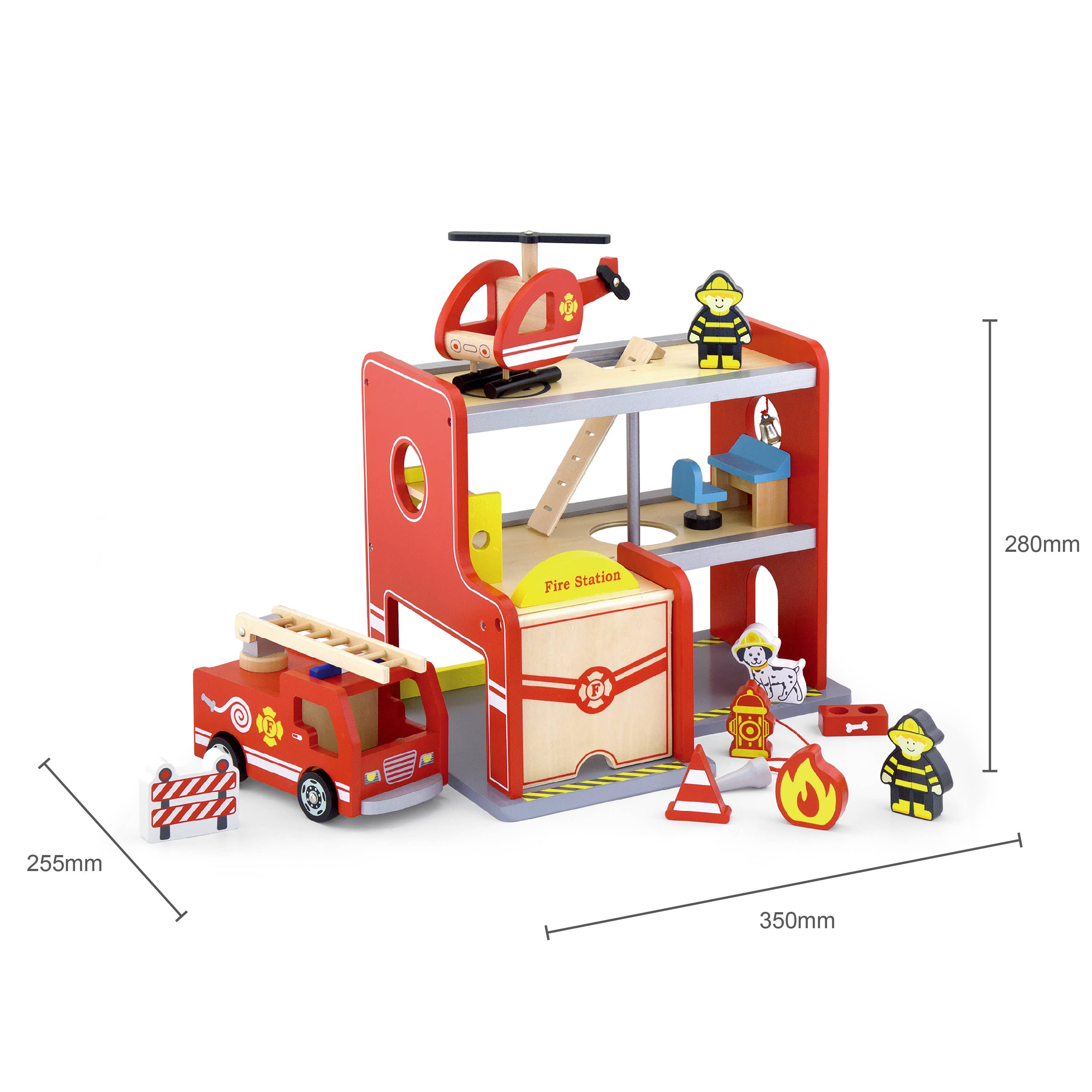 Trade Toys Limited - Wholesale Toy Set - Kids - Viga Fire Station with Accessories3