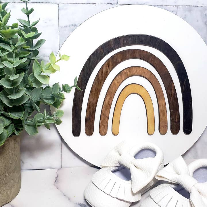 Boho regnbågsskylt | Runda regnbågsskylt för wholesale av Rosie and Vi
