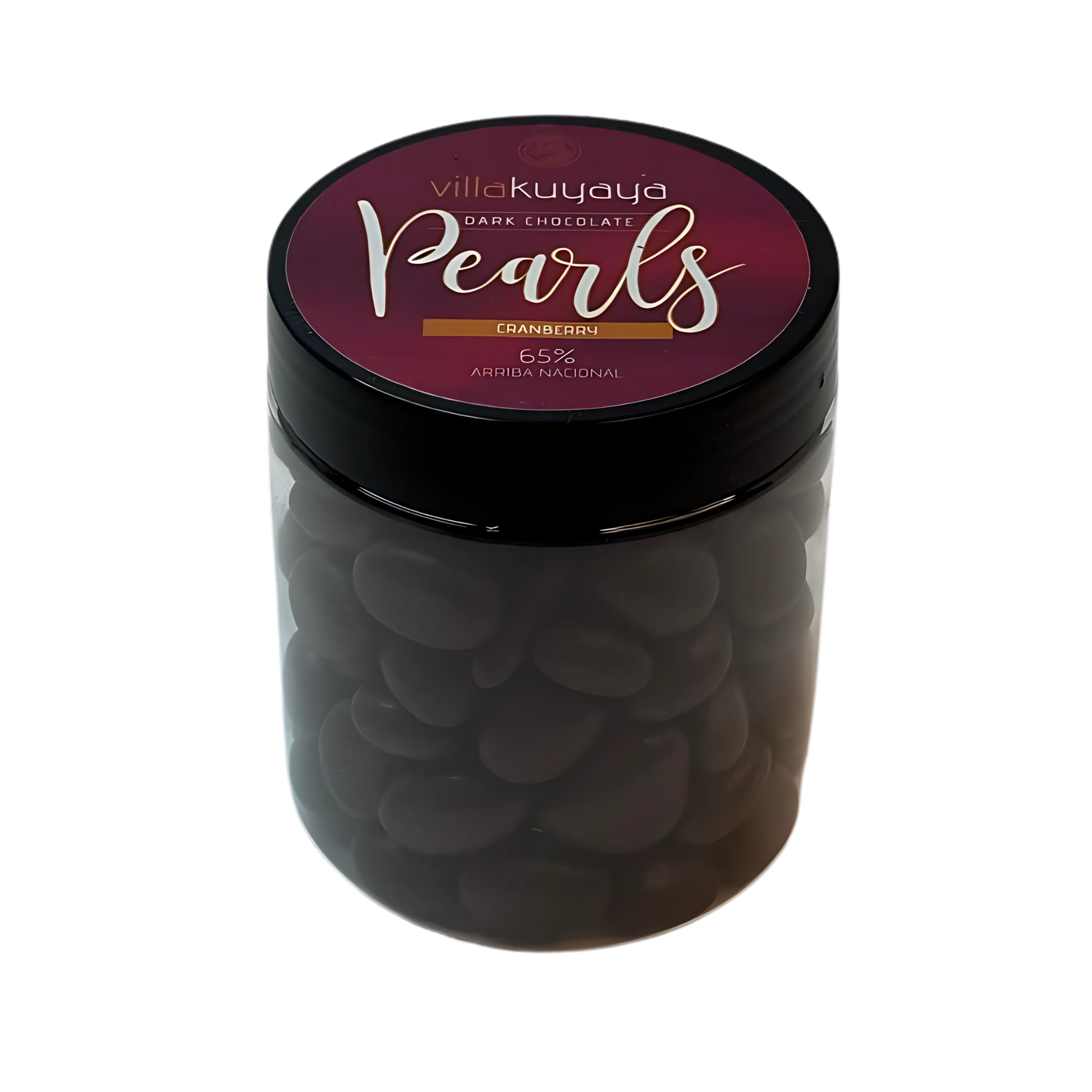Villakuyaya Premium Dark Chocolate - Wholesale Chocolate Covered Sweets - Villakuyaya 65% Dark Chocolate Pearls CRANBERRY3