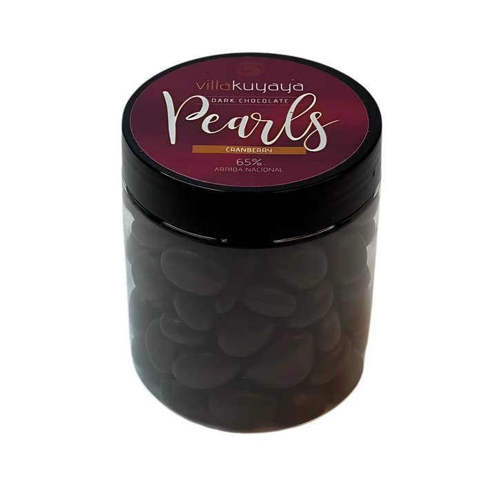 Villakuyaya Premium Dark Chocolate - Wholesale Chocolate Covered Sweets - Villakuyaya 65% Dark Chocolate Pearls CRANBERRY3