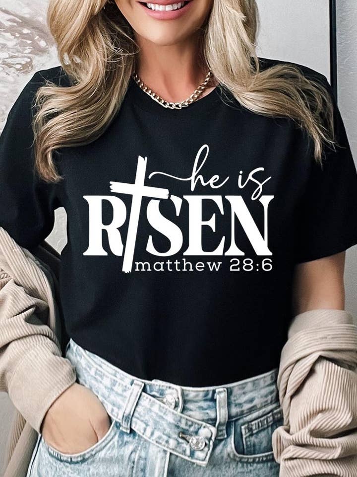 Han är uppstånden påsk grafisk Tee för wholesale av COLORBEAR