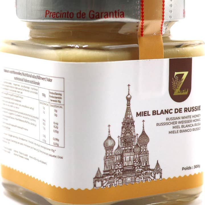Zayti L.T.D.M – Mel por atacado – Mel Branco da Rússia: Sabor Excepcional 300 g5