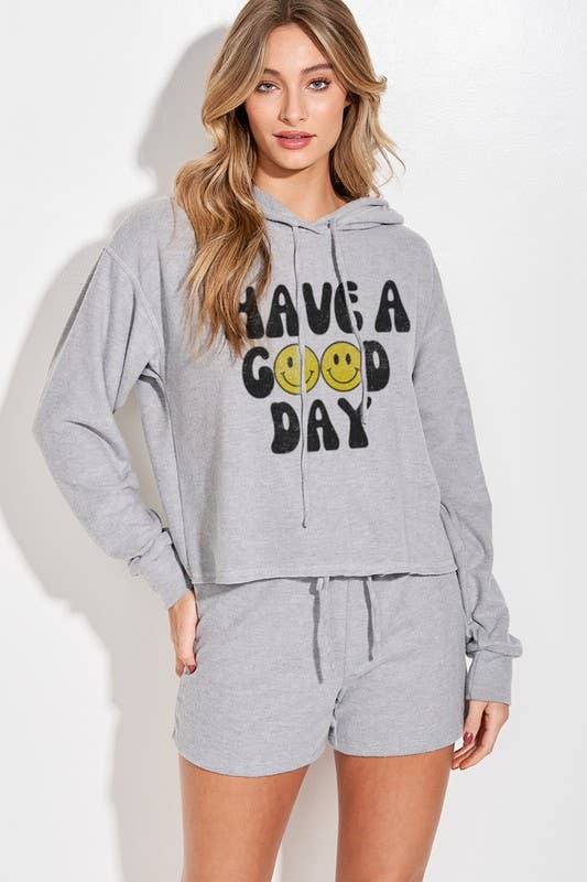 Lemon Tree - Wholesale Lounge Set - Women's - Have a good day hoodie  lounge wear set6