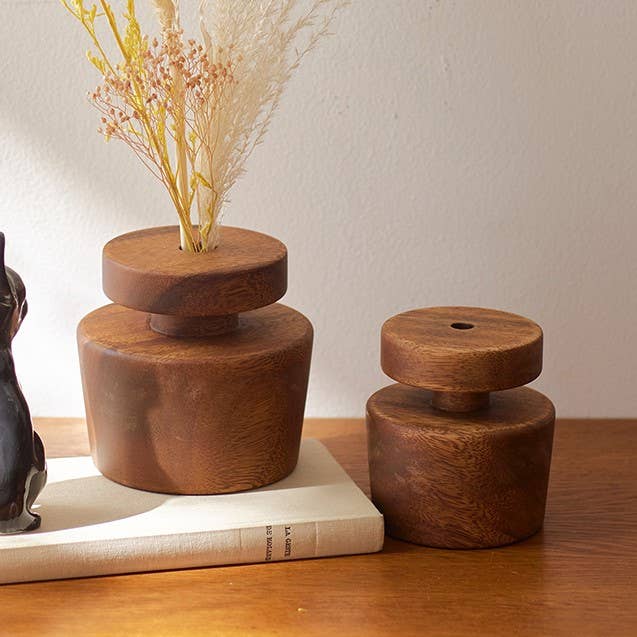 Dried flower base made of wood for wholesale by shesay