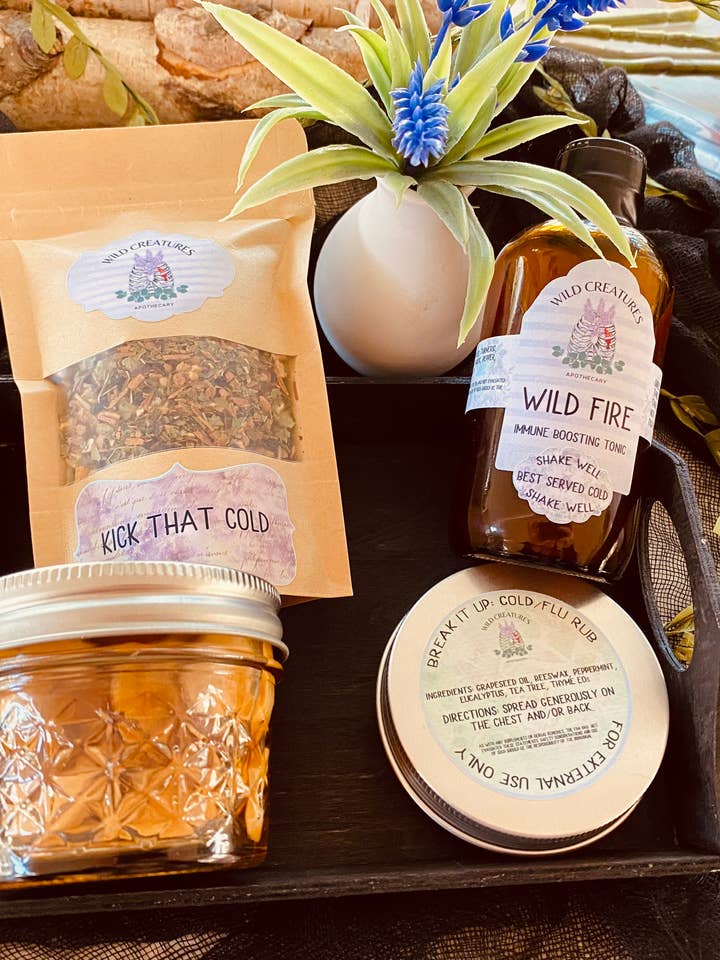 Koude/Flu verzorgingsset voor wholesale door Wild Creatures Apothecary