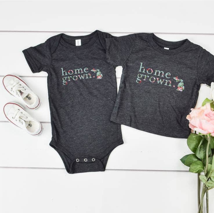 Simply Stated - Vente Body (sans pieds) – bébé - *FLORAL* Michigan Home Grown - Combinaison pour bébé3