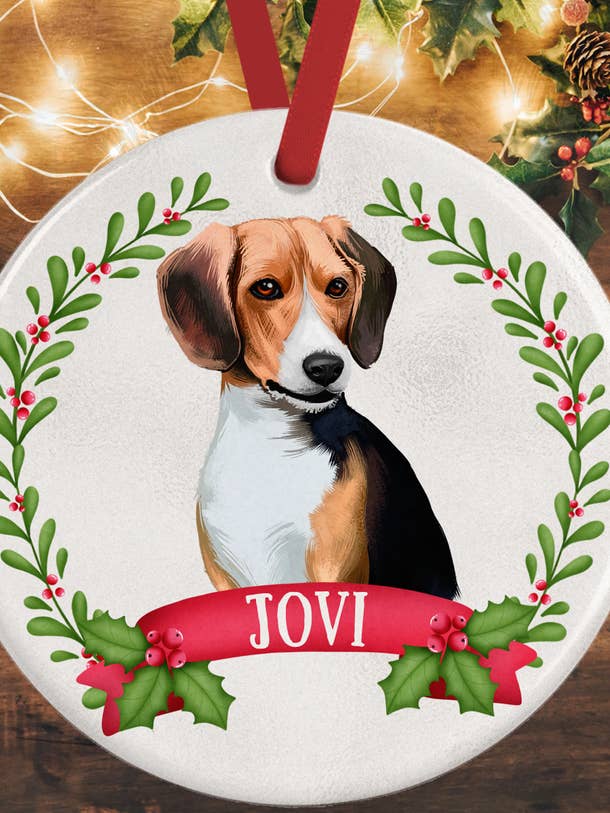 Beagle julepynt for engroshandel hos WagATudeTags