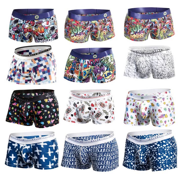 MaleBasics Hipster Trunk Comics for wholesale by Malebasics Underwear