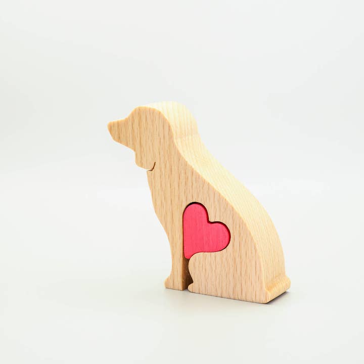 Wood Metamorphosis – wholesale Decorative figurine – Beagle - Minimalistic wooden dog figurine keepsake2