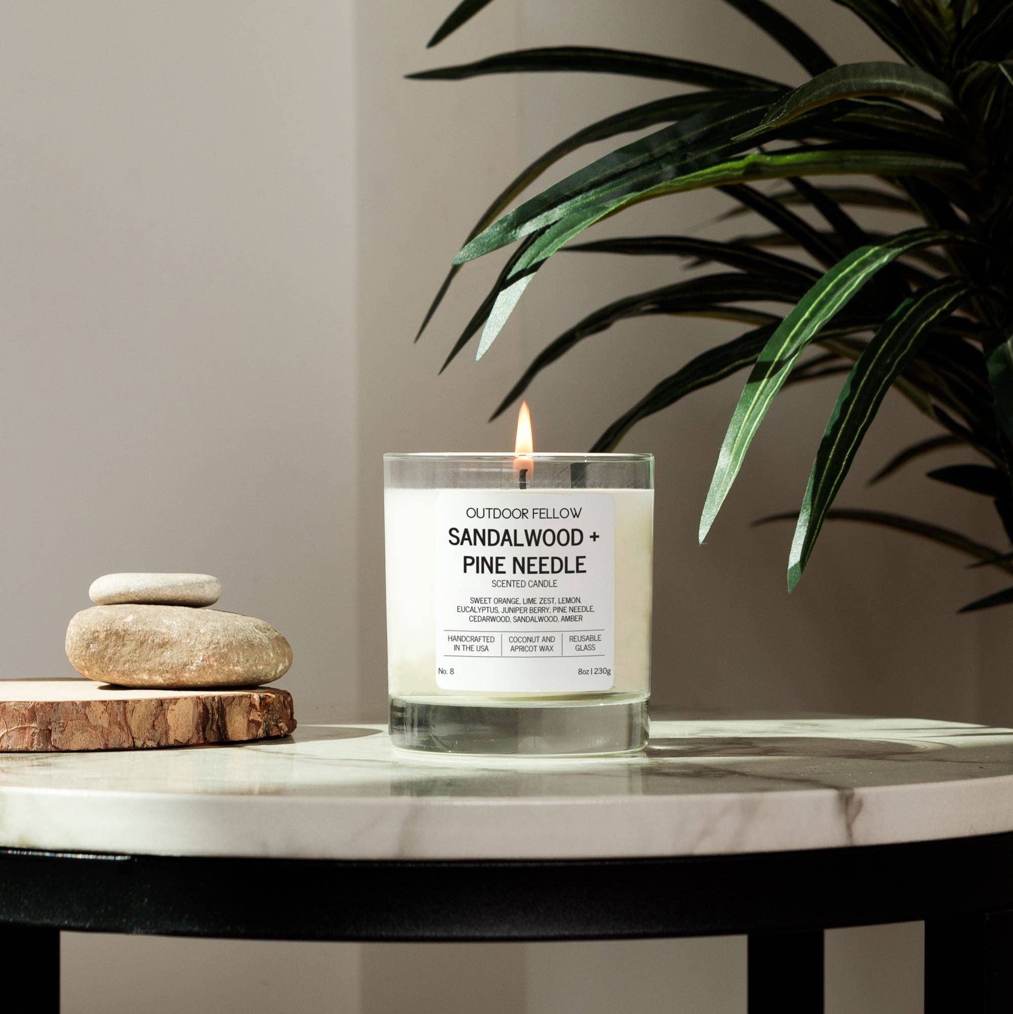 Outdoor Fellow - Wholesale Jar/Filled Candle - Sandalwood and Pine Needle Scented Candle4