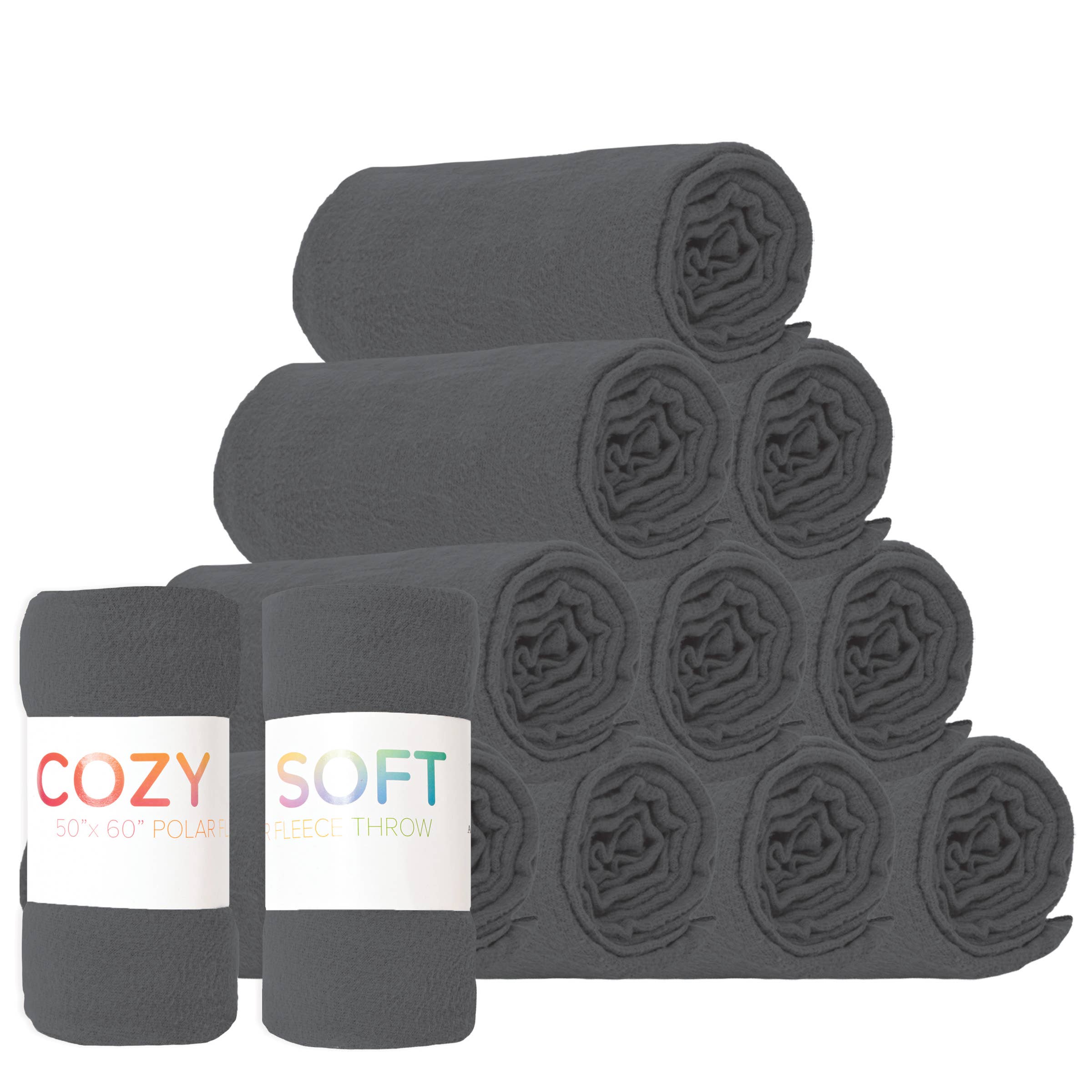 Arkwright Home - Wholesale Throw Blanket - Soft Fleece Throw Blankets, Color Options58