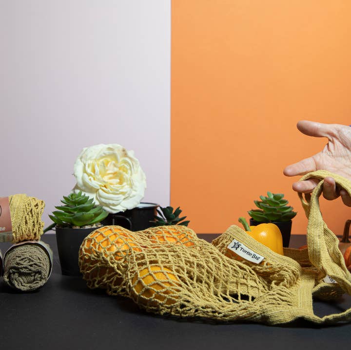 Turtle Bags - Wholesale Grocery/Shopping Bag - Botanicals Long Handled String Bag / Eco Bags/ Market Bags9