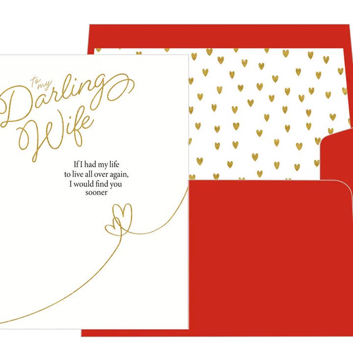 Ehefrau Doppelherzen Valentinskarte für den Großhandel von NIQUEA.D