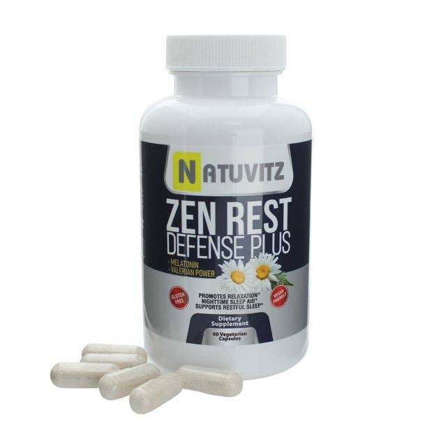 Natuvitz - Venta al por mayor Suplementos/vitaminas para beber - Suplemento dietético de melatonina Zen Rest, complejo para ayudar a dormir con0