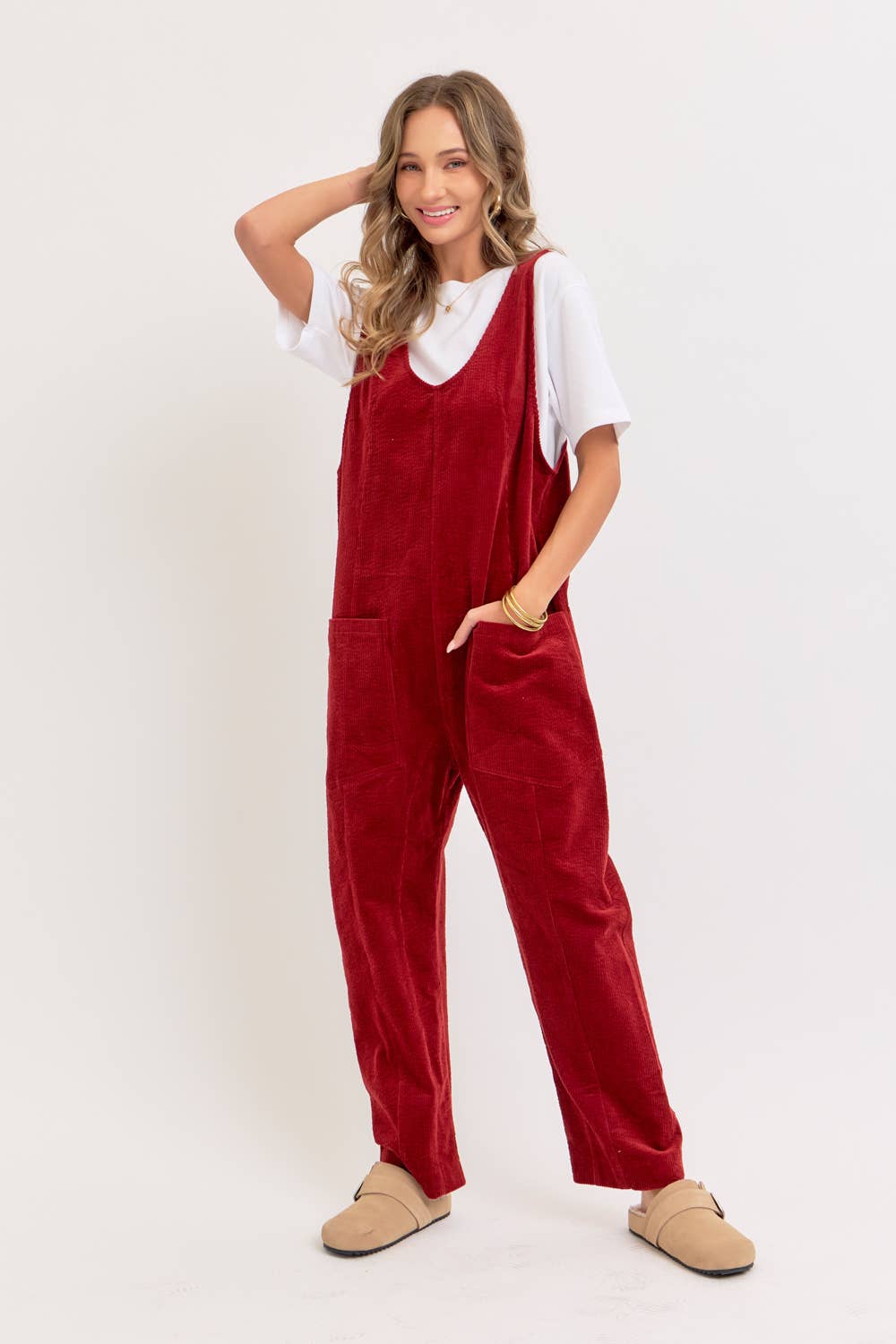 Sweet Lovely by Jen - Wholesale Overalls - Women's - PULL-ON-STYLE CORDUROY OVERALL JUMPSUIT17