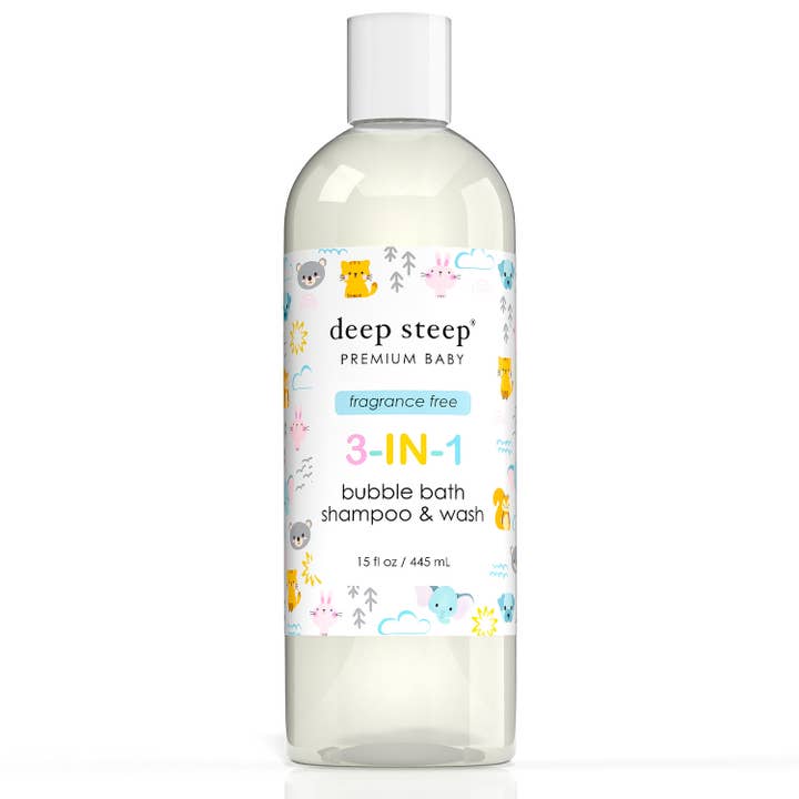 Babysamling 3-i-1 boblebad, shampoo og vask for engroshandel hos Deep Steep Clean Beauty