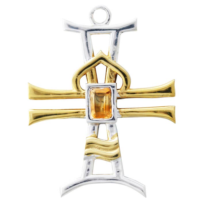 Equilibra - 925 Sterling Silver & Citrine Pendant Necklace for wholesale by Eastgate Resource