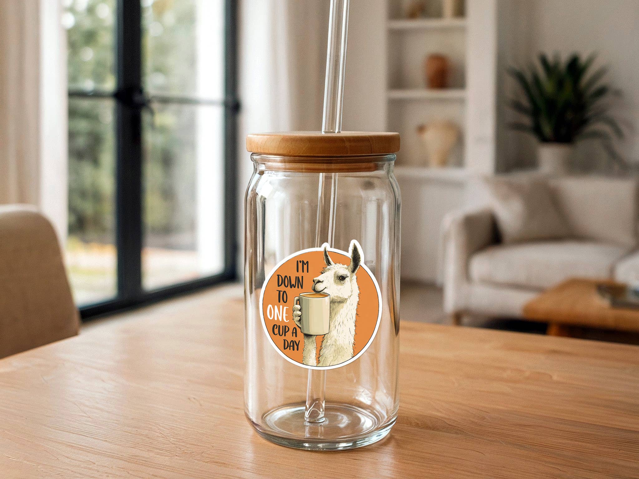 Missional Merch - Vendita all'ingrosso Adesivo - Sono arrivato a una tazza al giorno | Adesivo divertente sul caffè2