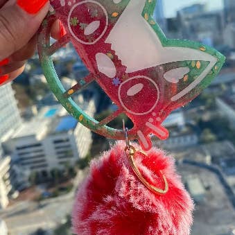 The Witchin Waifu - Wholesale Keychain - Women's - Studio Ghibli Catbus Inspired Cheshire Self-Defense Keychain0