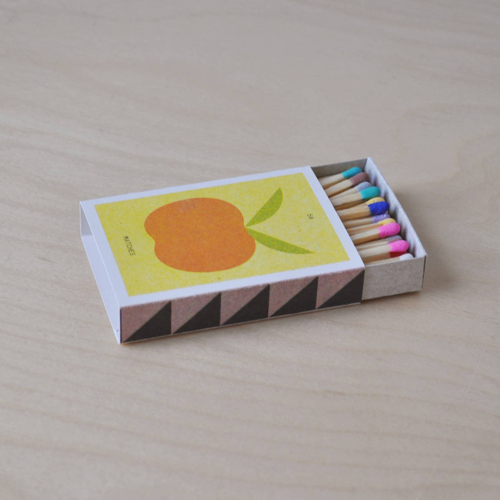 Sunroom - Wholesale Matches - "Apple" Risograph Printed Matchbox1