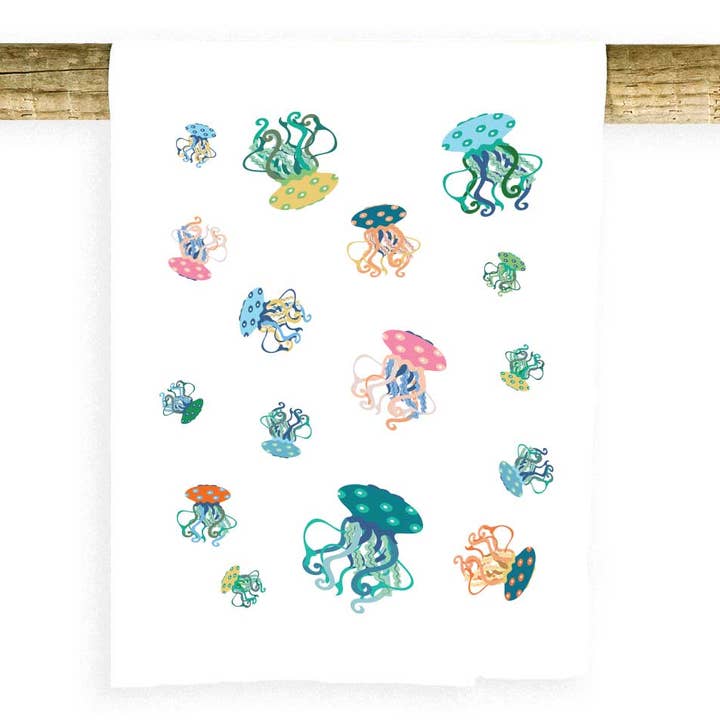 Handdoek Jellyfish Confetti voor wholesale door Potluck Press