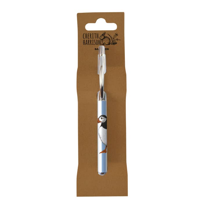 Cherith Harrison Atlantic Puffin Ball Pen for wholesale by Parkwood Springs