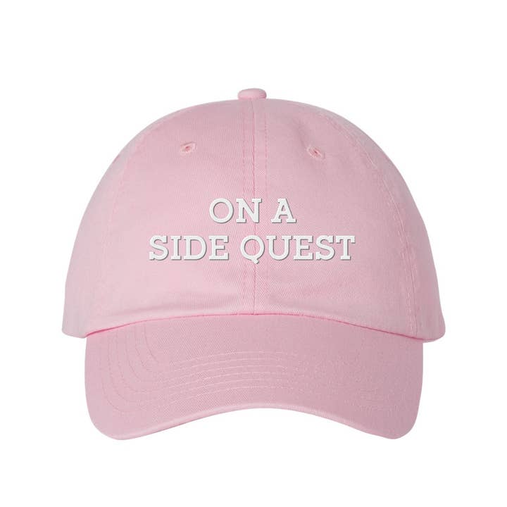 Lucky Luna Apparel - Wholesale Baseball Cap - Unisex - On A Side Quest Embroidered Dad Hat