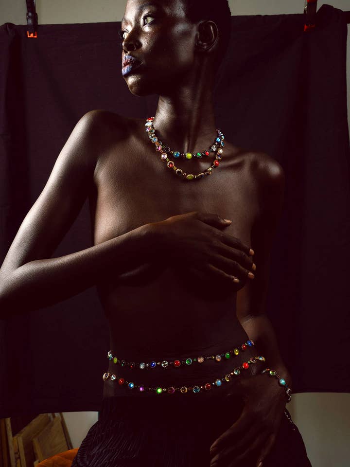 Paint Pot Waist Chain (Gold) for wholesale by Vesper Obscura