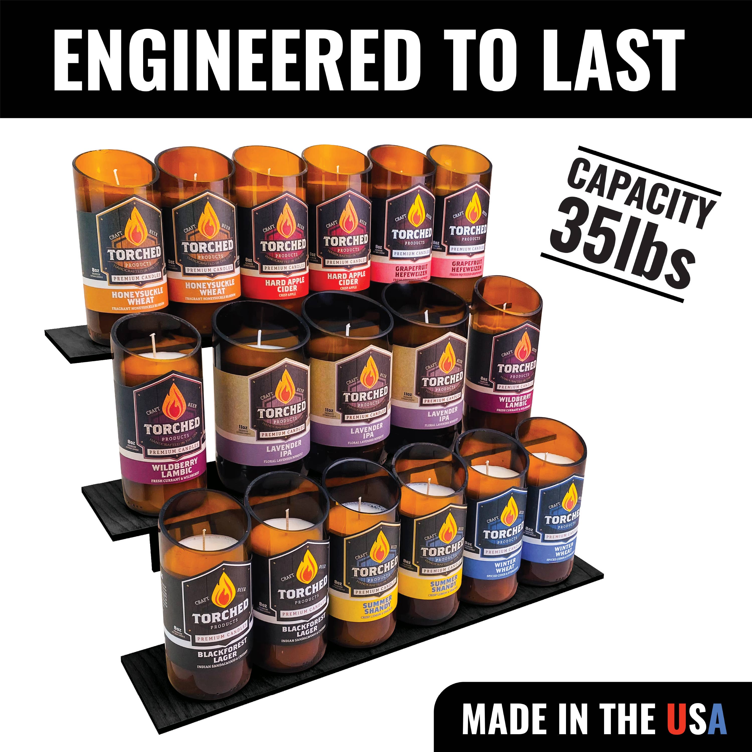 Torched Displays - Wholesale Retailer Display Stand/Case - 3-Tier Retail Table Display Straight Stand with Shelves7