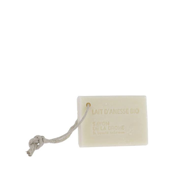 La Savonnerie de la Drôme - Wholesale Bar Soap - Organic Donkey Milk Soap with Cord 100 g