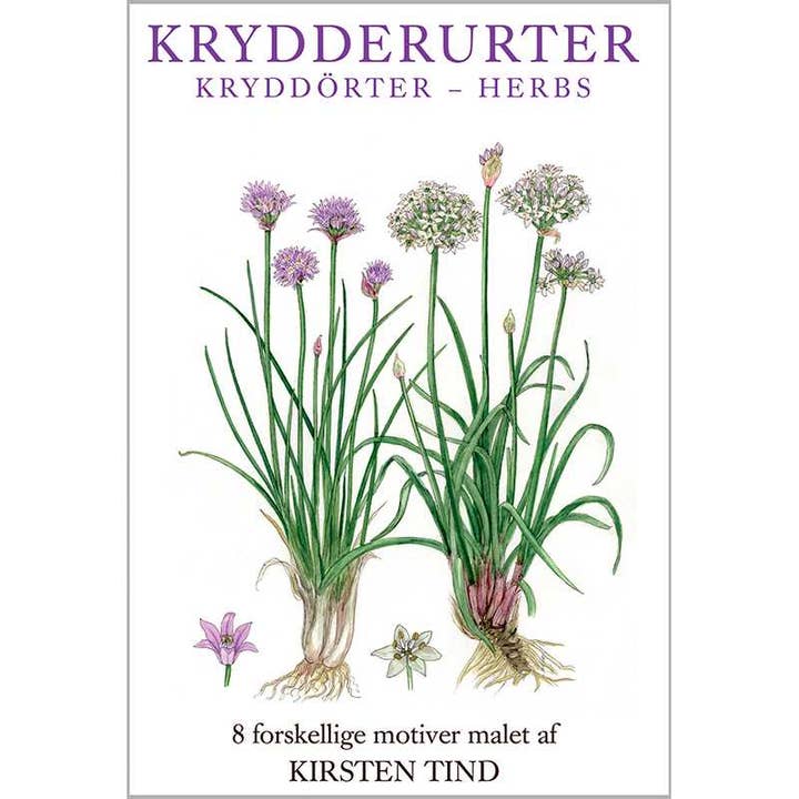 Koustrupco – wholesale Vykortsset – Cardfolder örter 8 FSC vykort med 8 kuvert