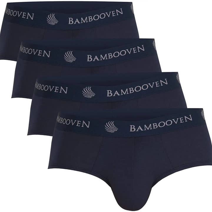 Bambooven - Wholesale Underwear - Men's - Bambooven Breathable Briefs with Pouch – Sweat-Wicking Underwear, Men’s Underwear, Anti-Chafing, Built-in Pouch Support (4 Pack)