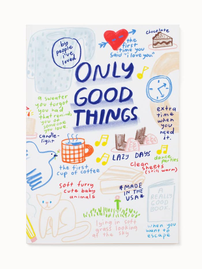 Only Good Things Notebook - Case Pack of 5 Notebooks for wholesale by People I've Loved