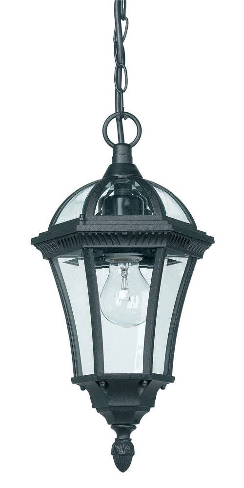 Happy Homewares – wholesale Chandelier/hanging light – Black Exterior Hanging Porch Lantern Pendant Light