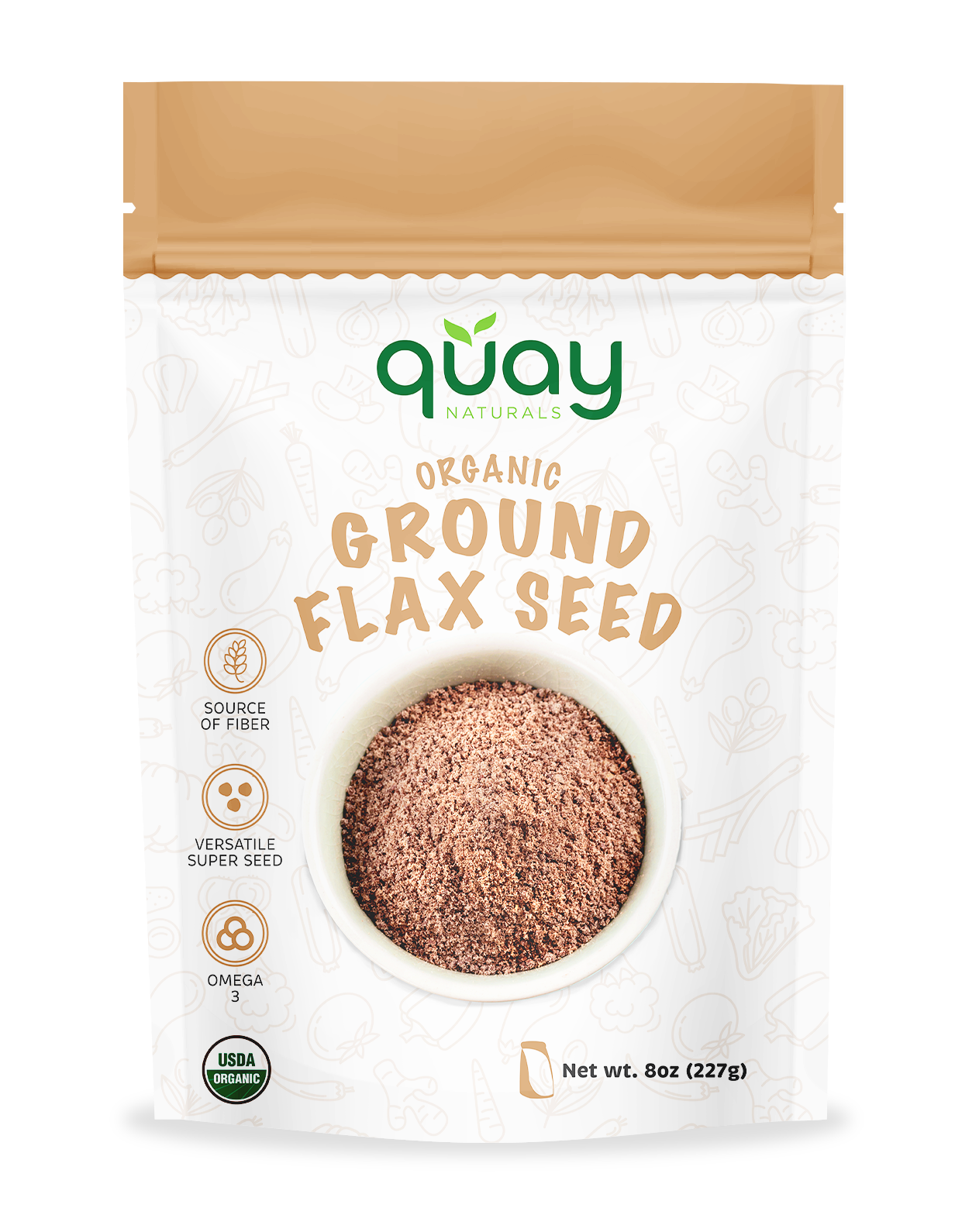 Quay Naturals – wholesale Protein/superfood powder – Organic Ground Flaxseed0