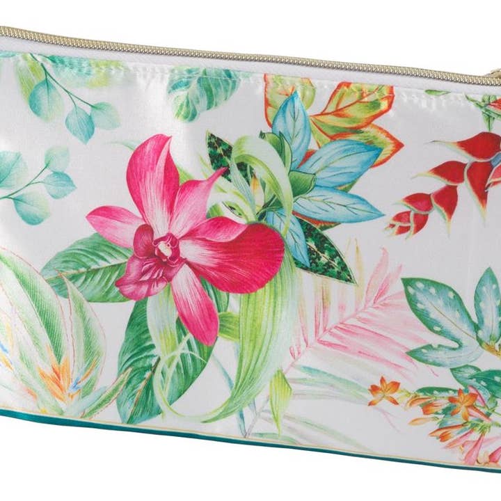 2137 Orchid Cascade Flat Cosmetic Bag for wholesale by Mele and Co UK/ EU