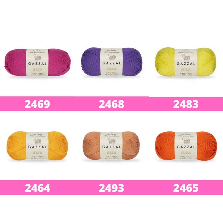 Craftsyarn - Wholesale Yarn - Amigurumi yarn | Gazzal Giza Cotton Yarn| Crochet cotton