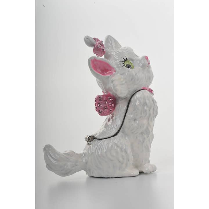 Furr-Baby Gifts - Wholesale Decorative Tabletop Object - White and Pink Cat4