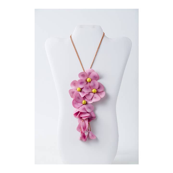 TaguArtsy - Wholesale Pendant/Charm Necklace - Holly Pendant Flower Tagua Necklace17
