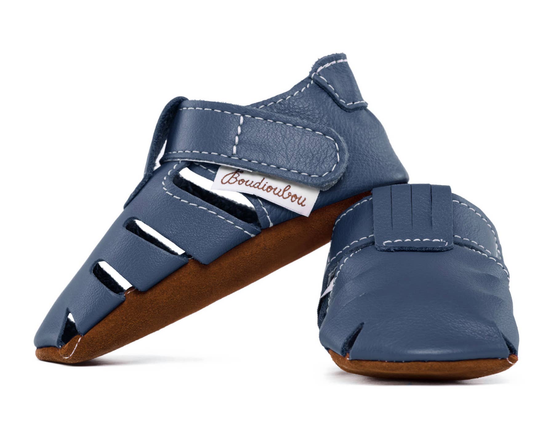 Boudioubou – wholesale Sandaler - Barn – Boudioubou retro lädersandaler för barfotakänsla1