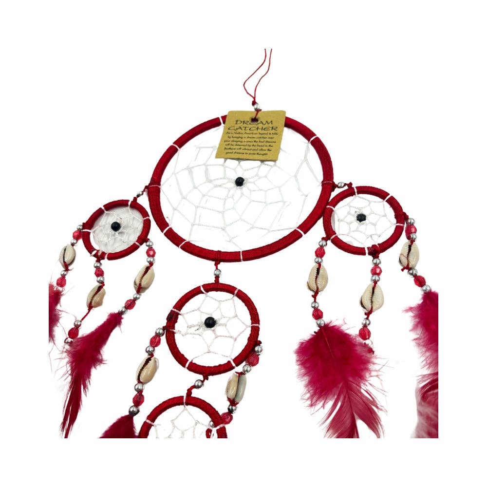 Earths Elements Wholesale - Wholesale Retailer Sample - Home Decor - Dreamcatcher - Red Feather1
