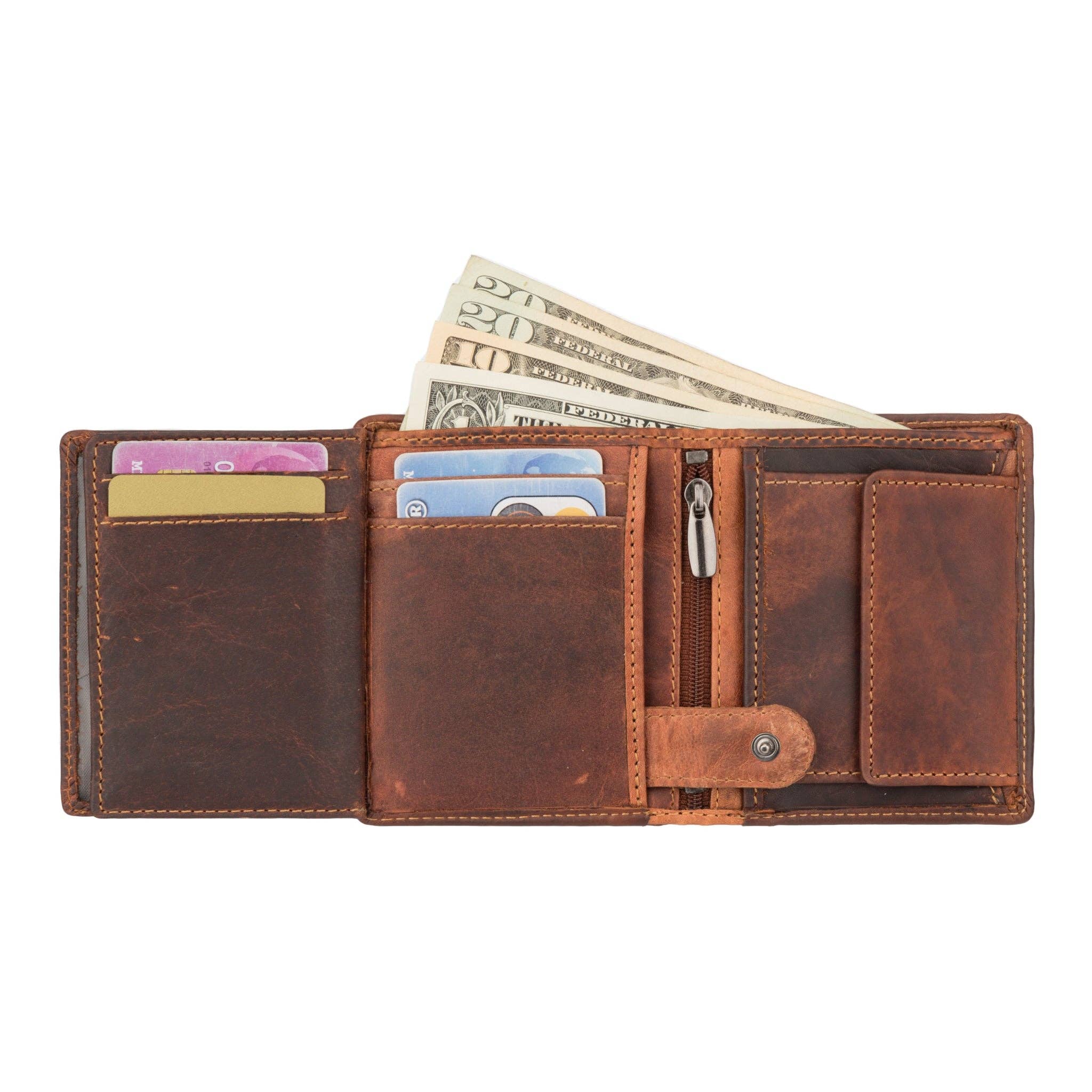 Minori Leather - Wholesale Wallet - Men's - Philip Leather Wallet – Men – Chestnut7