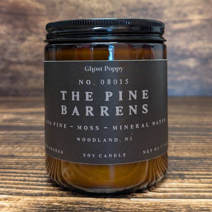 The Pine Barrens Candle for wholesale by Ghost Poppy